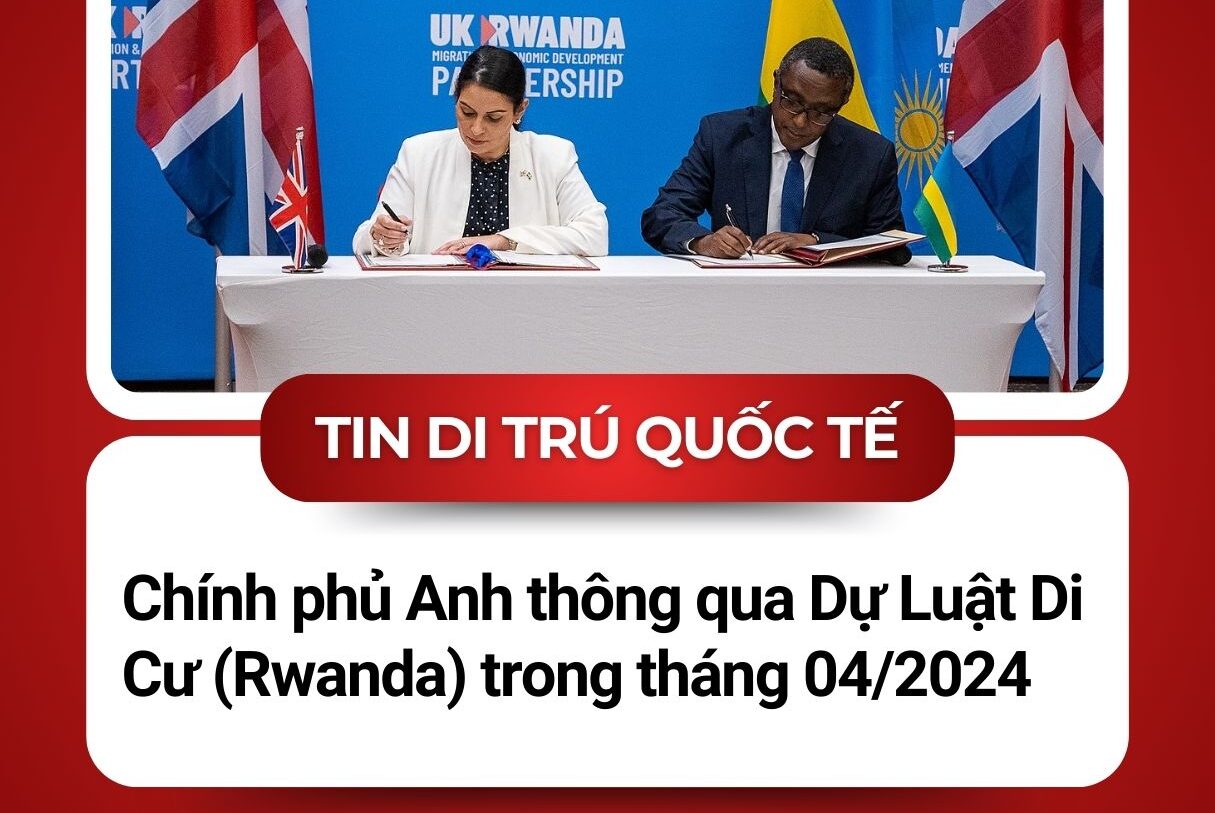 Chính phủ Anh thông qua Dự Luật Rwanda