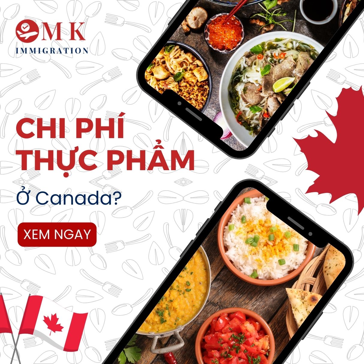 Giá thực phẩm ở Canada là bao nhiêu?