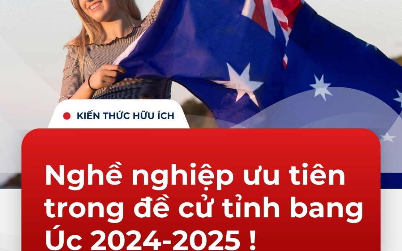 Nghề nghiệp ưu tiên trong đề cử tỉnh bang Úc 2024-2025