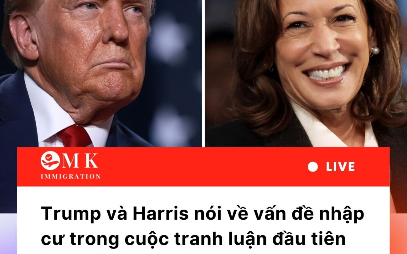 Trump và Harris tranh luận về nhập cư Mỹ