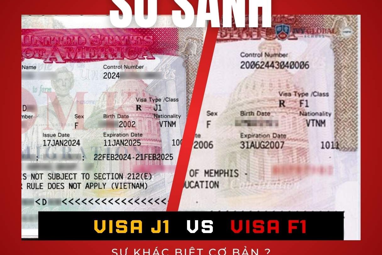 So sánh Visa J1 và Visa F1