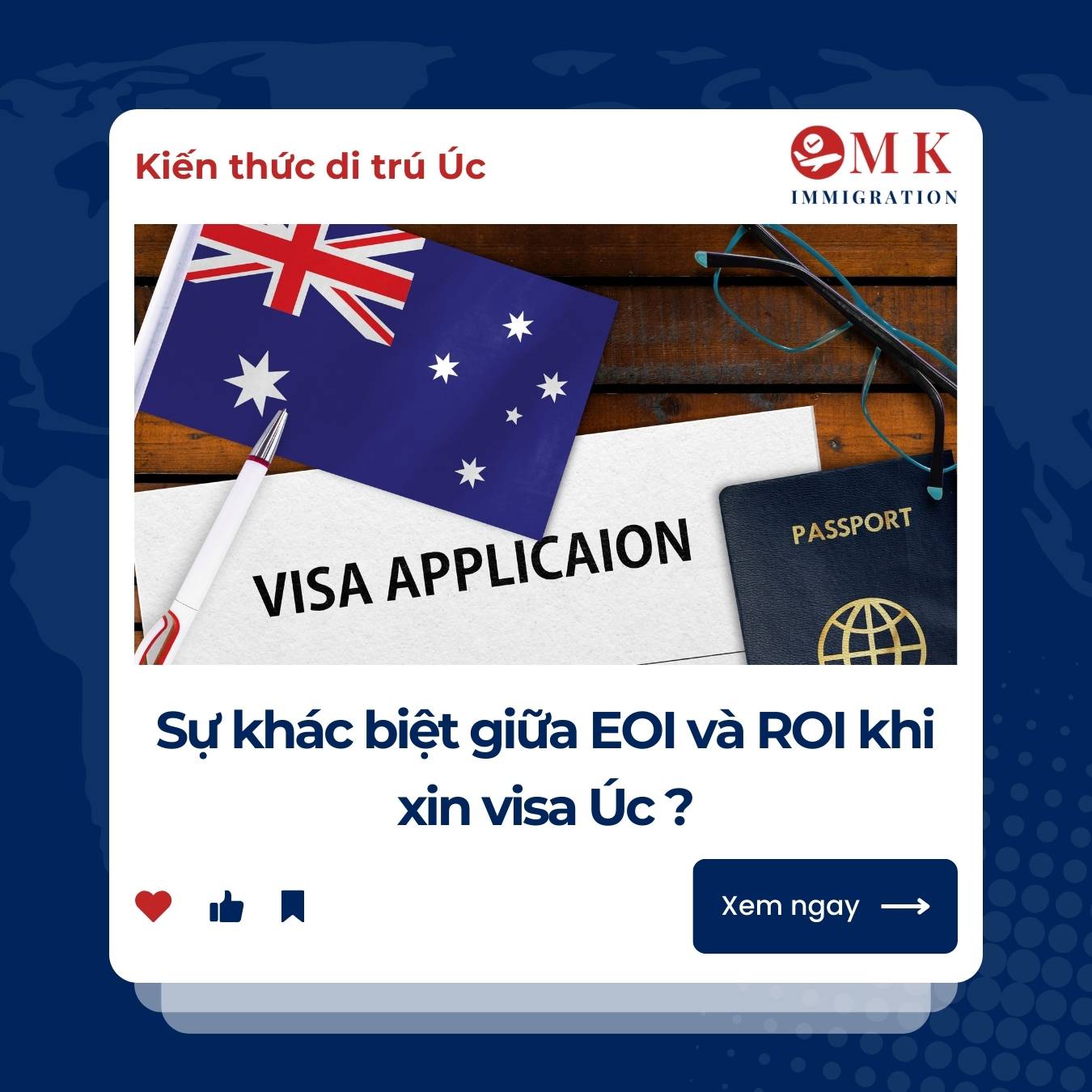 Sự khác biệt giữa EOI và ROI khi xin visa Úc ?