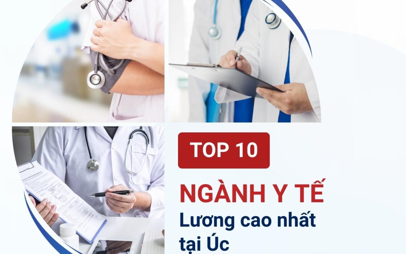Top ngành y tế lương cao nhất tại Úc