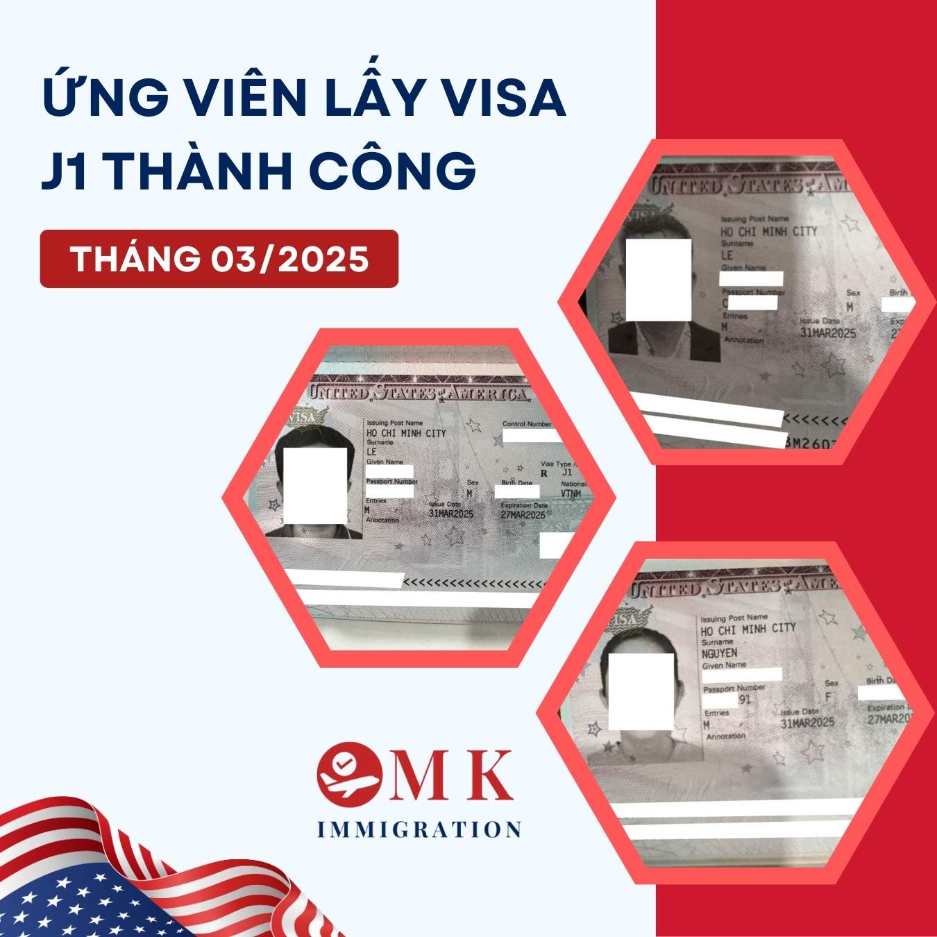 Chúc mừng ứng viên lấy Visa J1 thành công với sự hỗ trợ của MK IMM