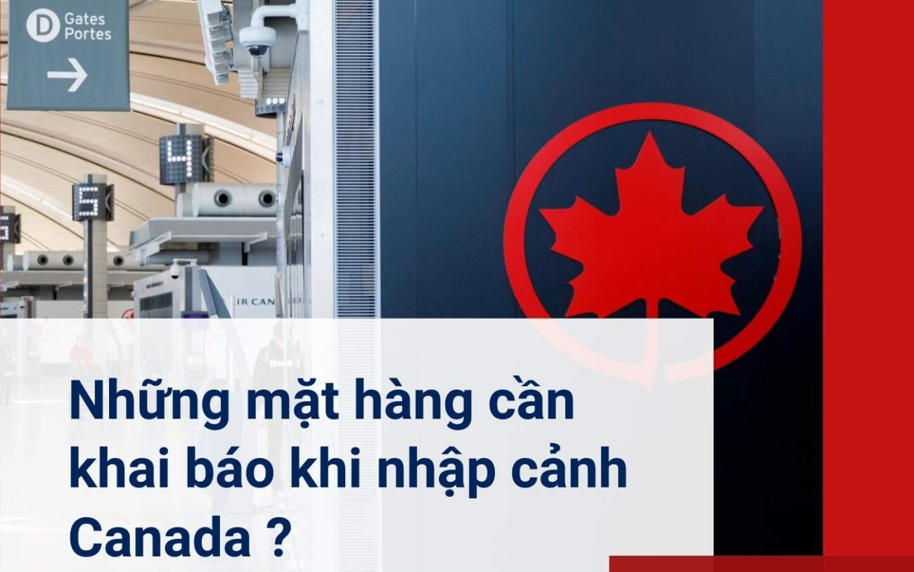 Những mặt hàng cần khai báo khi nhập cảnh Canada ?