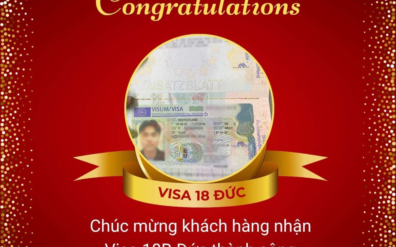 Chúc mừng khách hàng nhận Visa 18B Đức thành công (10/2025)