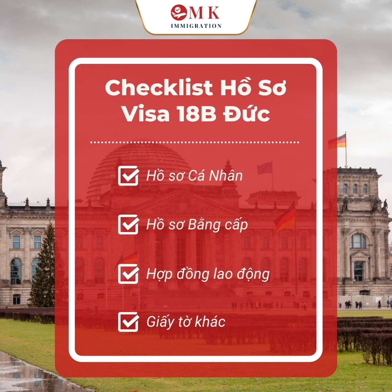 Checklist hồ sơ xin Visa 18B Đức đầy đủ nhất dành cho người Việt !