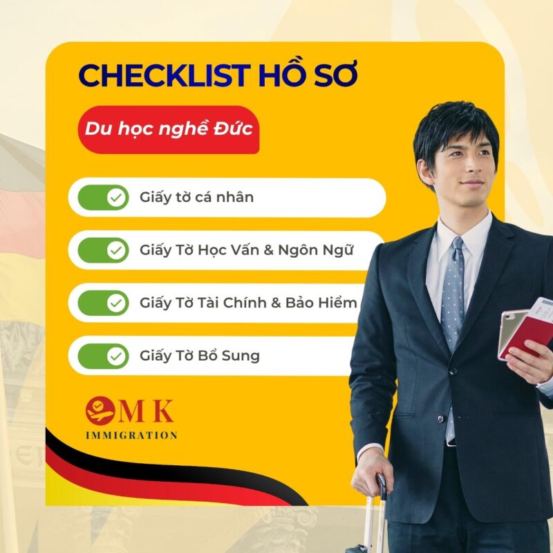 MK IMM CHECKLIST HO SO VISA DU HOC NGHE DUC Checklist Hồ Sơ Du Học Nghề Đức Đầy Đủ & Chuẩn Xác Nhất !