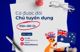 Có được đổi chủ tuyển dụng với diện Visa 482 Úc ?