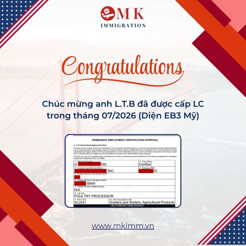 MK IMM CHUC MUNG ANH LTB DA DUOC CHAP THUAN LC Chúc mừng anh L.T.B đã được cấp LC