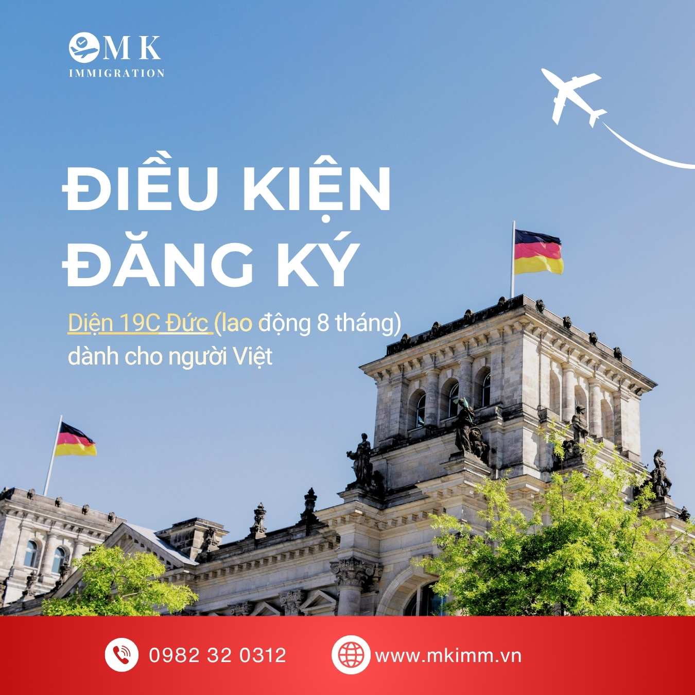 Điều kiện đăng ký diện 19C Đức (thời vụ 8 tháng)