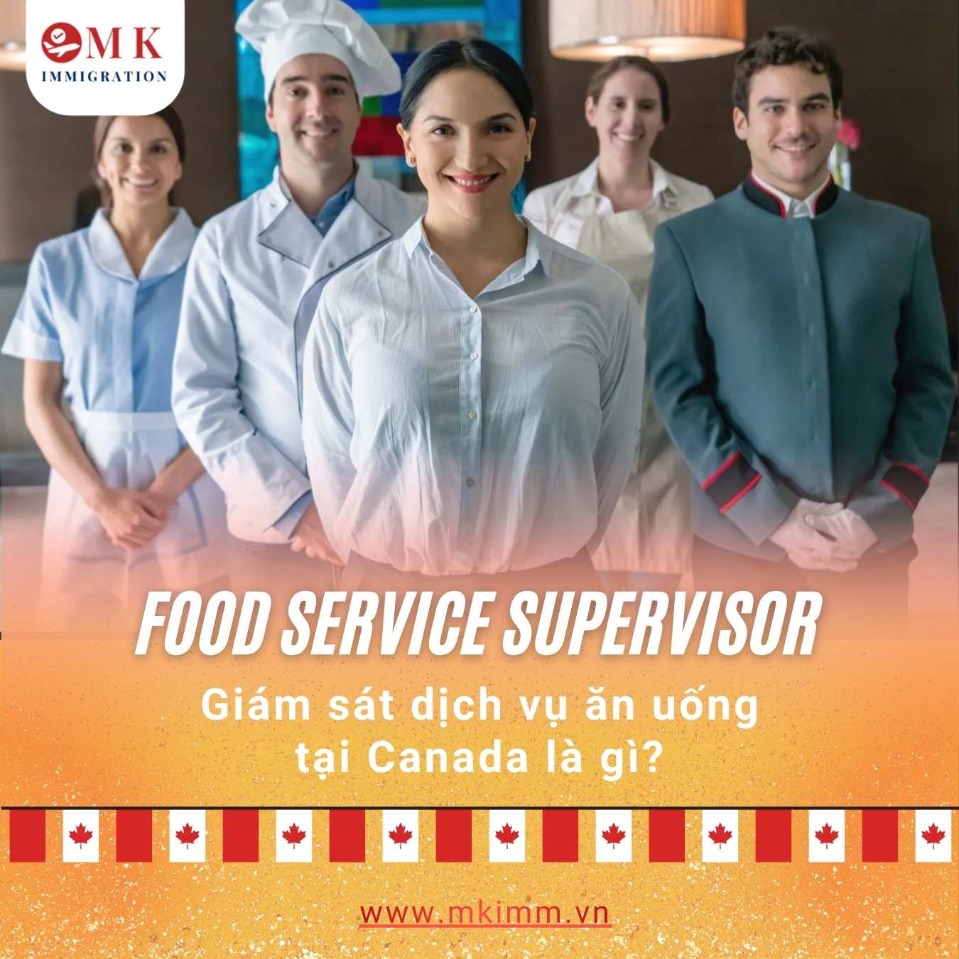 Giới thiệu nghề Food Service Supervisor/Giám sát dịch vụ ăn uống