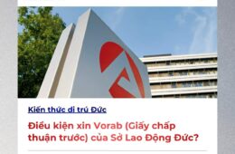 Điều kiện xin Vorab (Giấy chấp thuận trước) của Sở Lao Động Đức