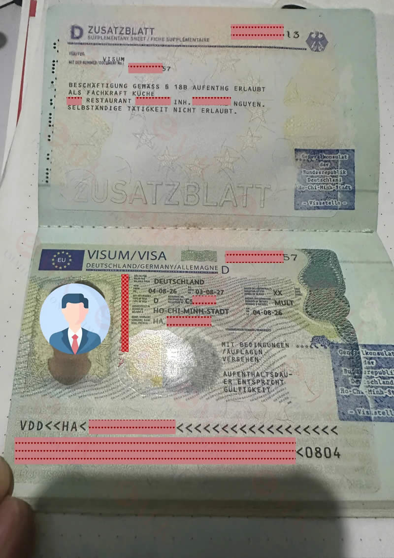 Visa 18B được cấp thành công của anh H.T.D (tháng 08/2026)