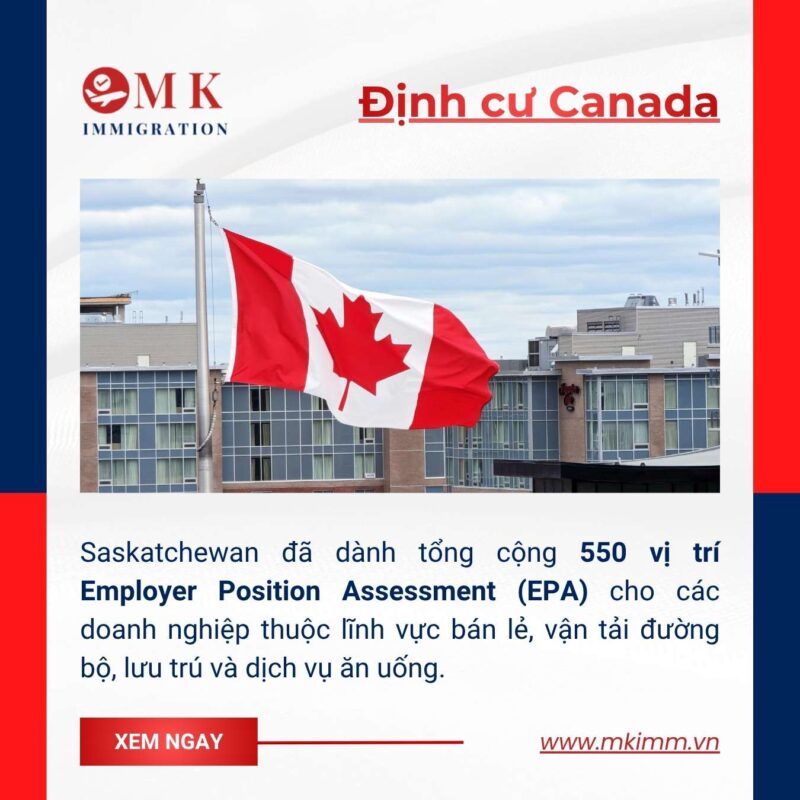 MK IMM SASKATCHEWAN DANH 550 SUAT EPA THANG 09 2026 Saskatchewan dành 550 suất EPA cho các ngành bán lẻ và dịch vụ lưu trú, ăn uống trong đợt SINP tháng 9/2026